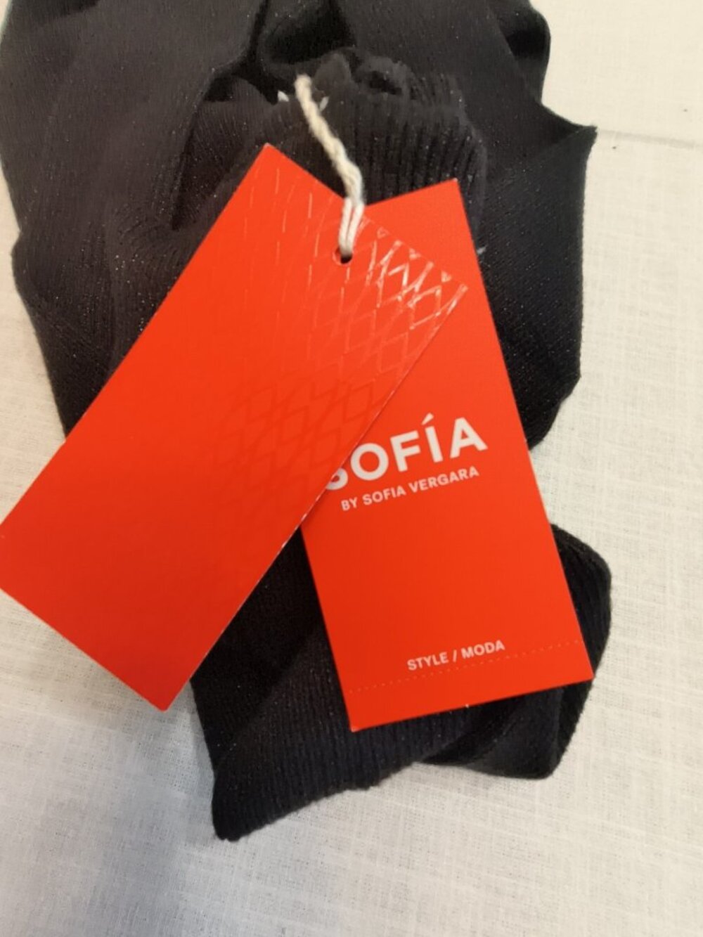 Sofia by Sofia Vergara Women’s XS Black Ribbed Keyhole Midi Dress - Picture 7 of 11